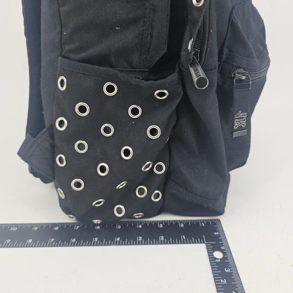 Victoria's Secret PINK Marl Campus Backpack Black Silver Grommet - Picture 5 of 10